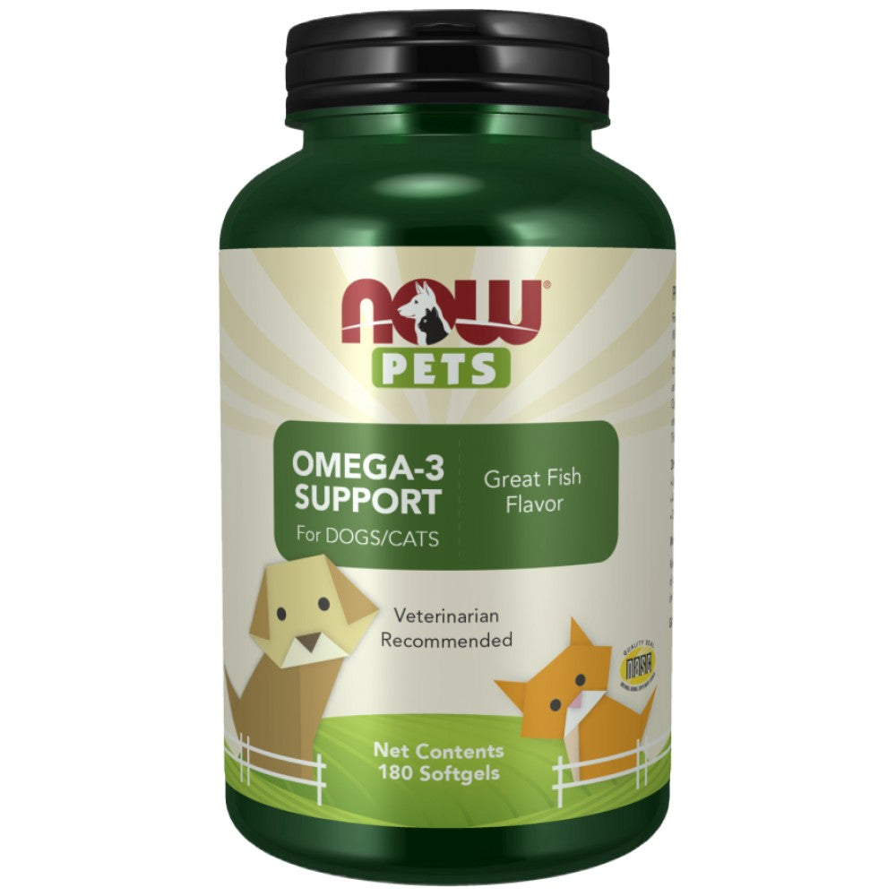 Support oméga-3 | Pour les chiens et les chats - 180 capsules de gel