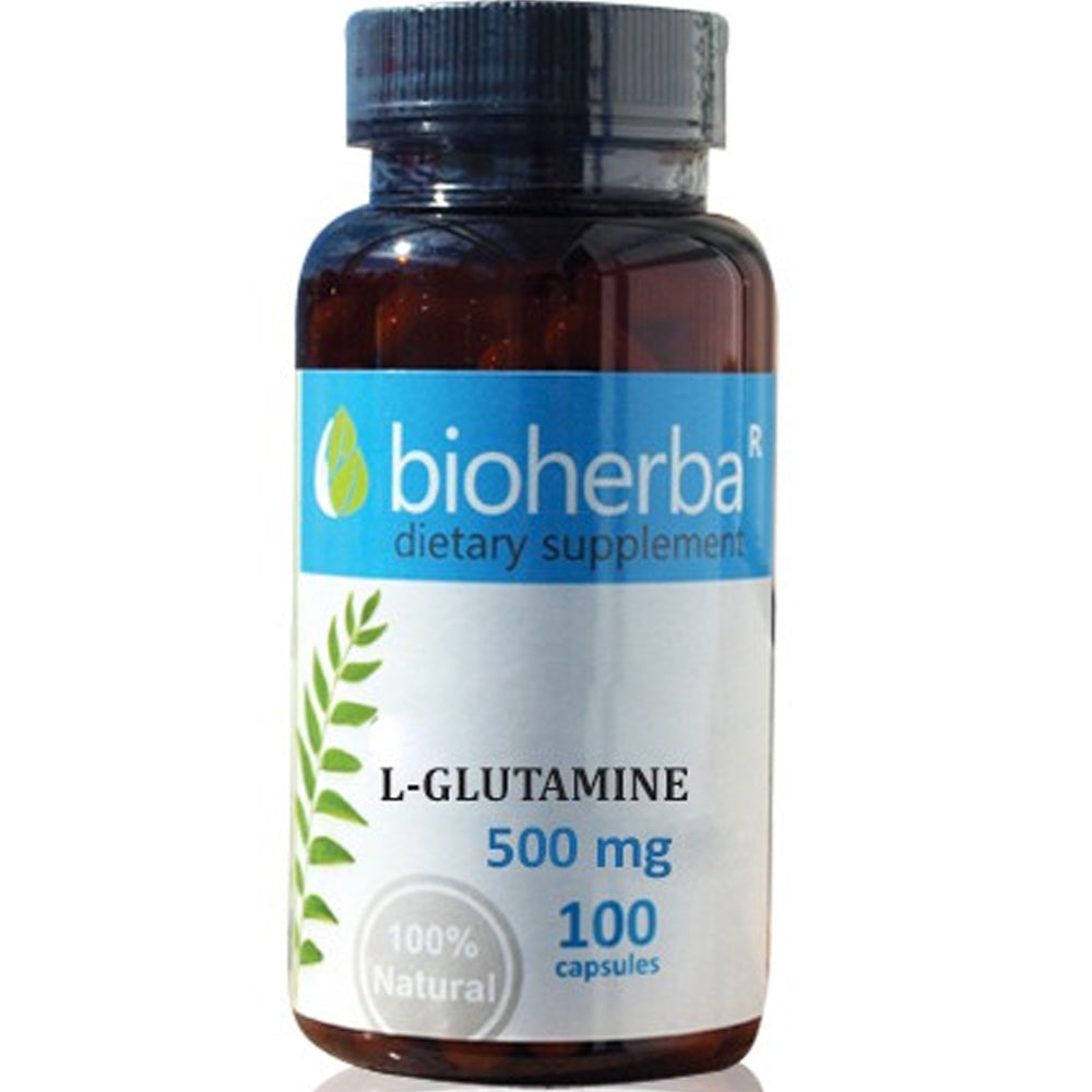 L-glutamine 500 mg - 100 capsules