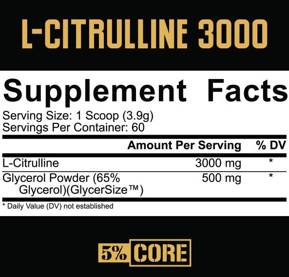 L-Citrulline 3000 | avec Glycersize ™ - 234 grammes