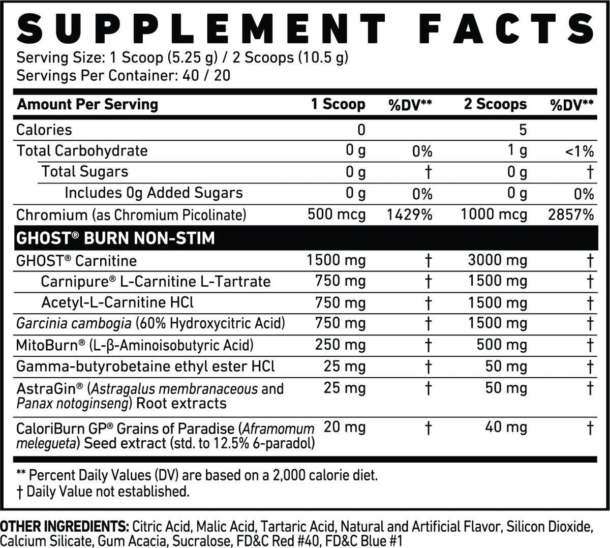 Brûler la poudre non-stim - 210 grammes