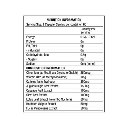 Chaos Cutz | Brûleur de graisse hardcore - 60 capsules