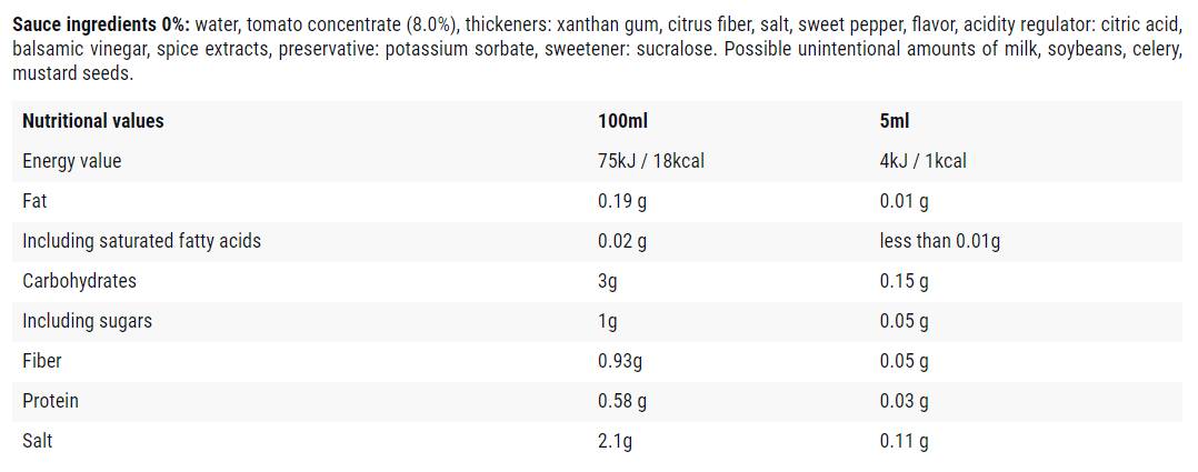 Salsa Mexicana/0 Calorie Sauce - 500 ml