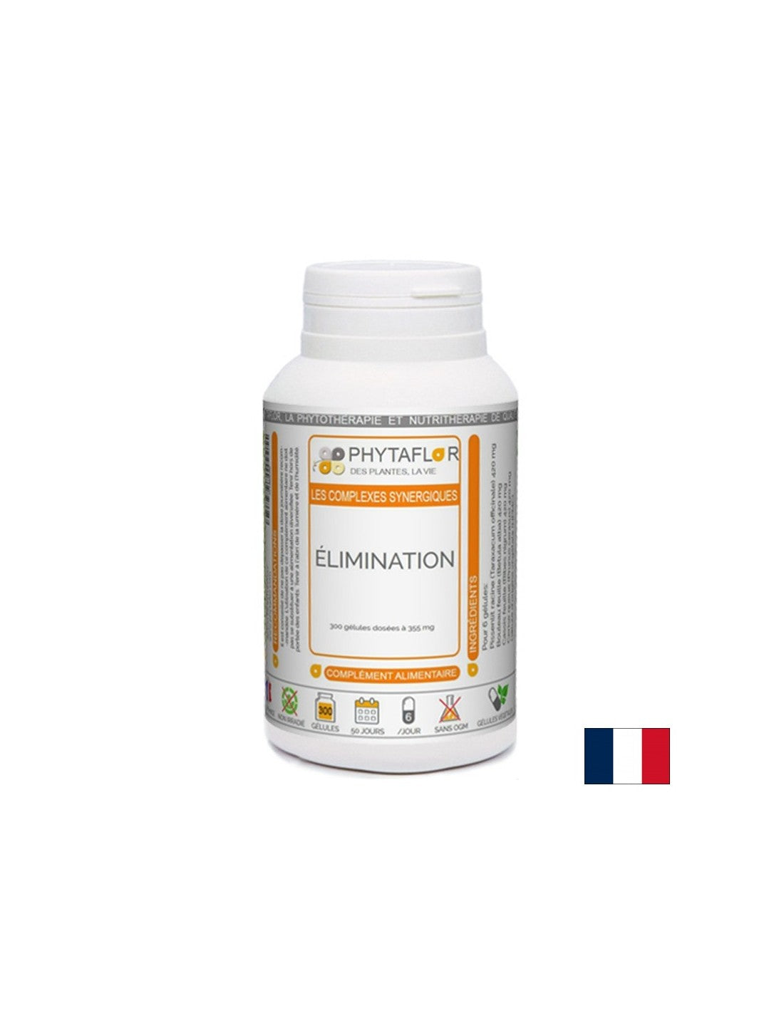 Diurétique (formule à base de plantes), 50 capsules