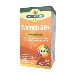 Complexe pour les femmes 50+ (femmes 50+ multi-vitamines et minéraux) 30 capsules natures
