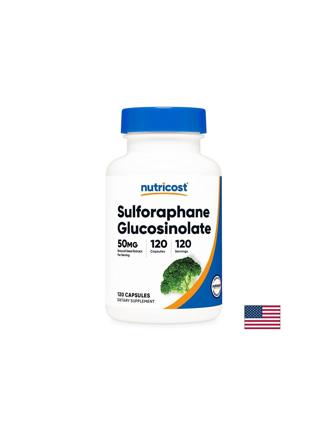 Antioxydant pour le foie, le cerveau et l'immunité - le glucosinolate sulforaphane, 50 mg x 120 capsules