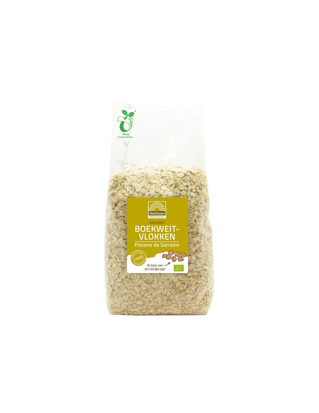 Bio de flocons de sarrasin, 500 g