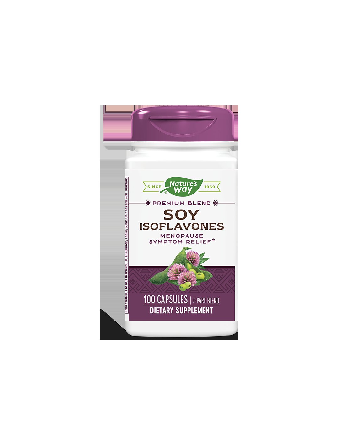 Isoflavones de soja - Formule premium - pour la ménopause, 500 mg, 100 capsules