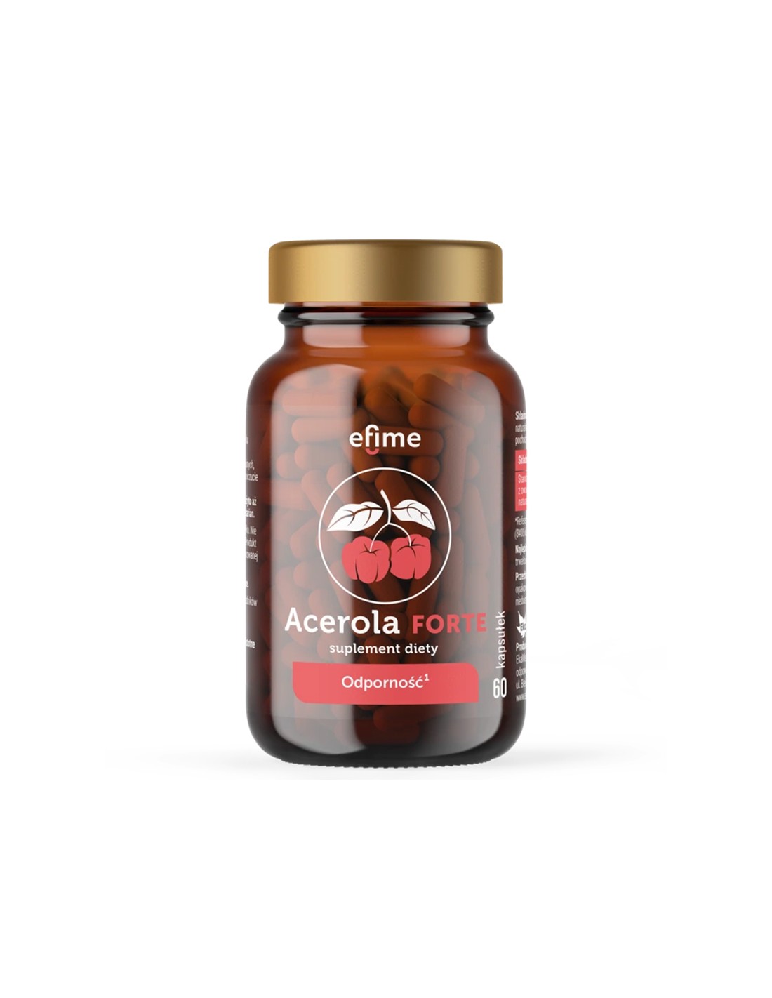 Immunité - Acerola Forte Efime (source naturelle de vitamine C), 500 mg x 60 capsules