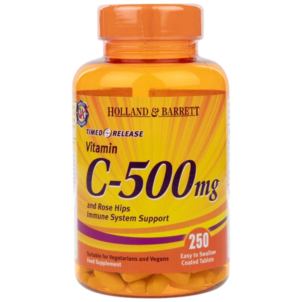 VITAMINE C TIME DE LA VILLAGE 500 mg | Avec des bioflavonoïdes - 250 comprimés