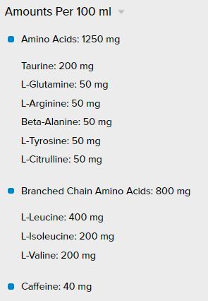 Amino Energy + Electrolytes/250 ml