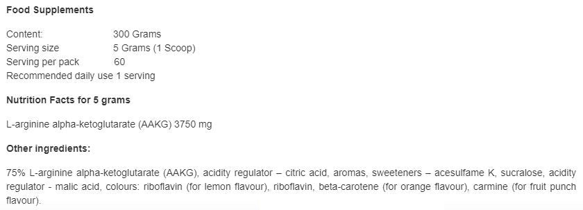 AAKG XPLODE - 300 grammes