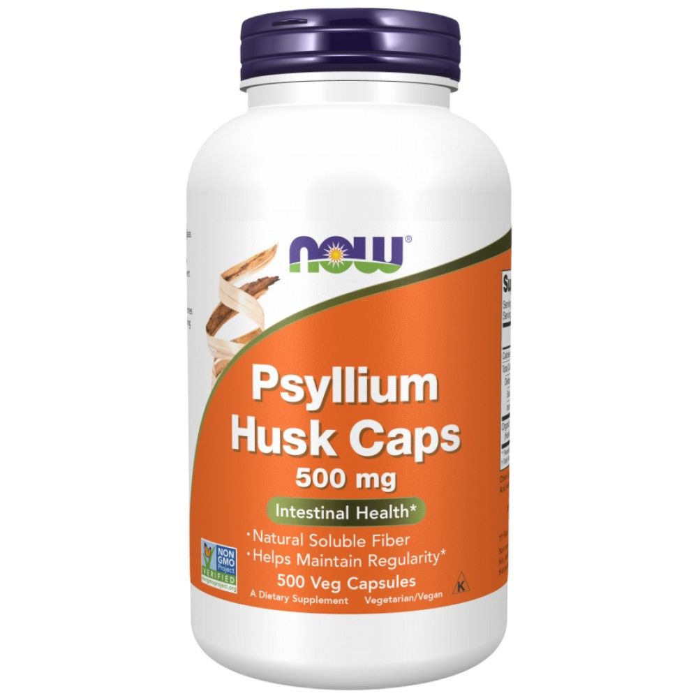 Psyllium Hack Caps 500 mg - 500 capsules