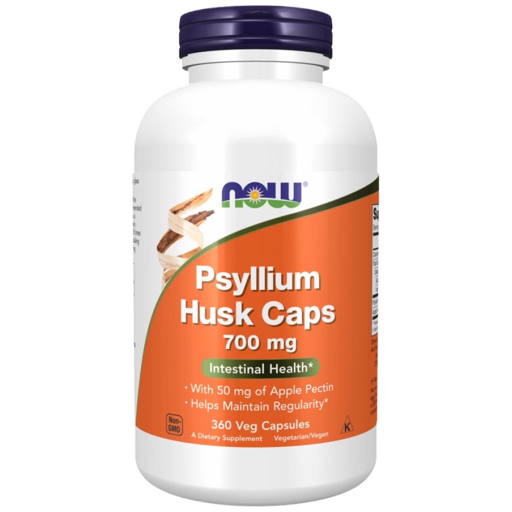 Psyllium Husk 700 mg | avec la pectine de pomme - 360 capsules