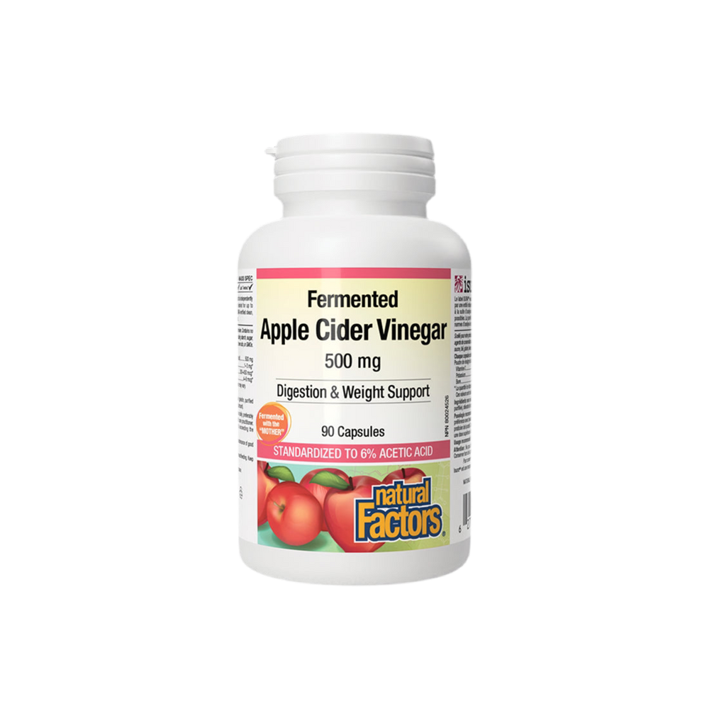 Vinaigre de cidre de pomme 500 mg x 90 capsules <tc>Natural Factors</tc>
