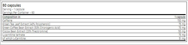 Ligne d'or/Lipo 9 - Brûleur de graisse thermogénique - 60 capsules