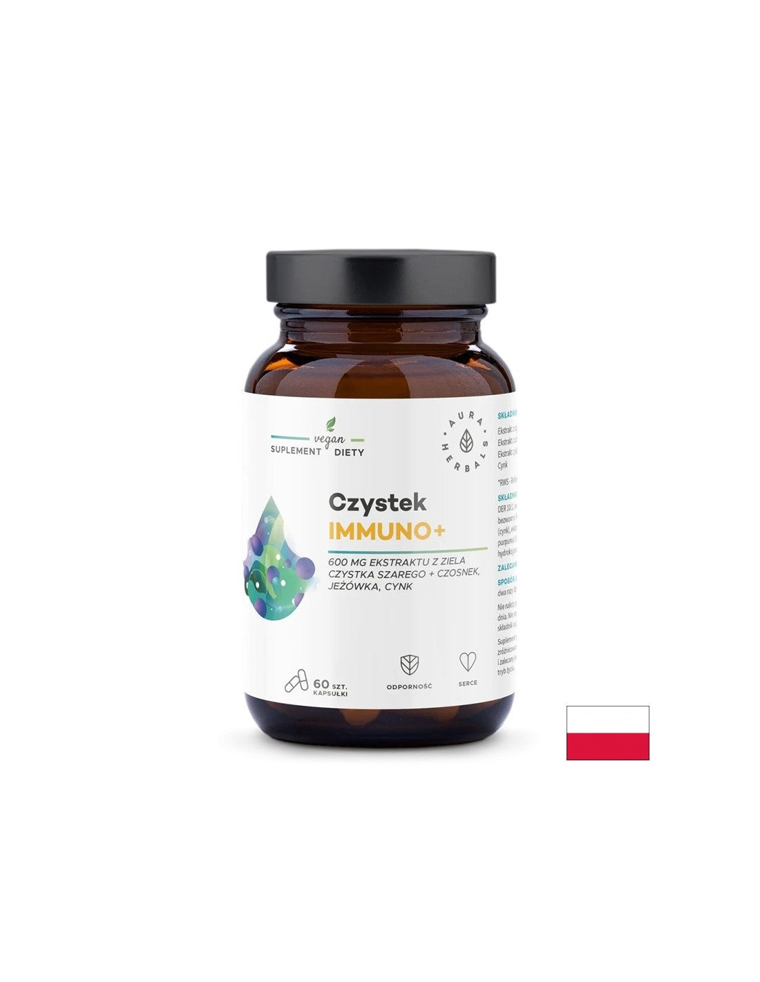Immuno + (formule à base de plantes + zinc), 60 capsules