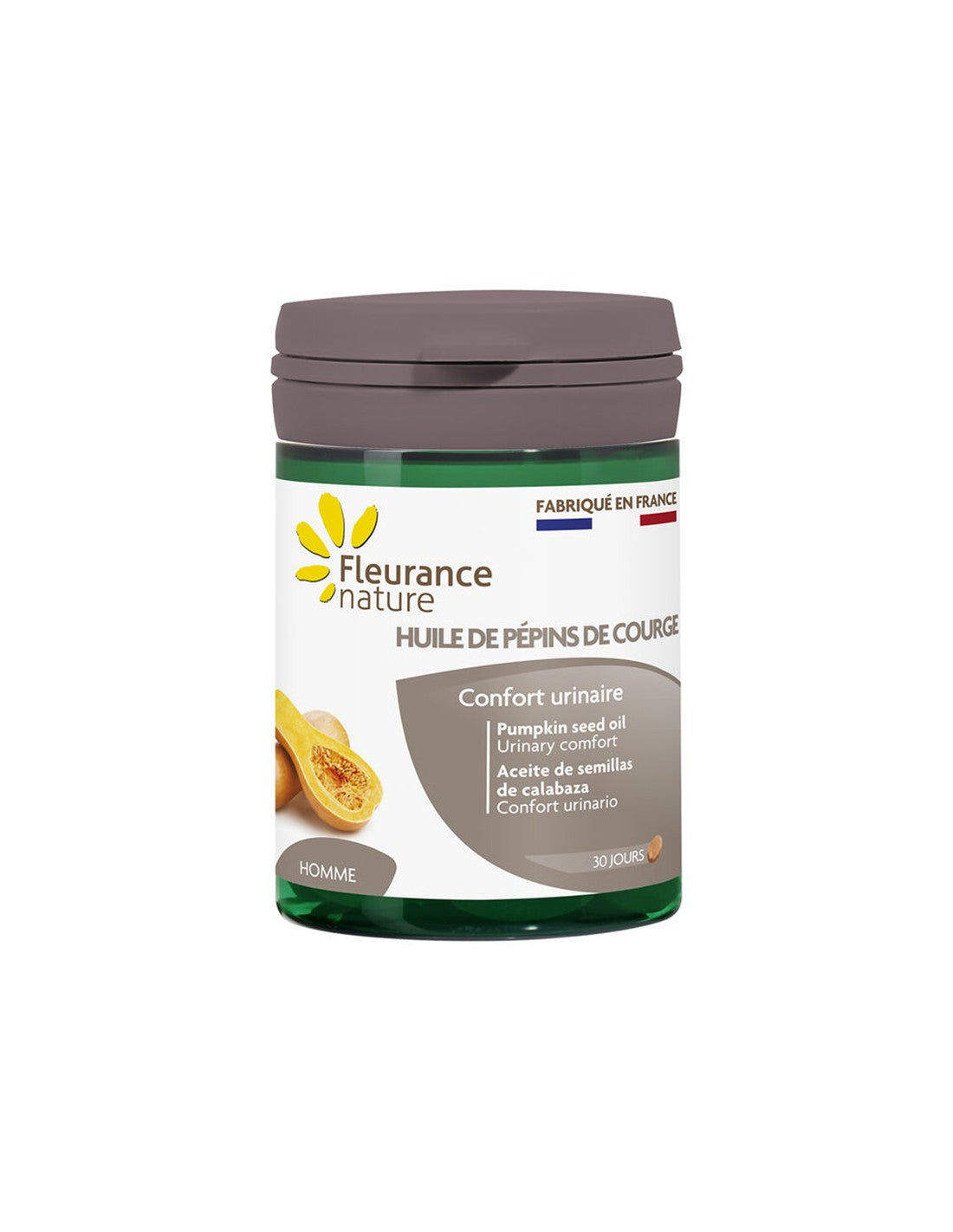 Prostate et urinaires - Huile de graines de citrouille, 60 capsules de gégel Soft