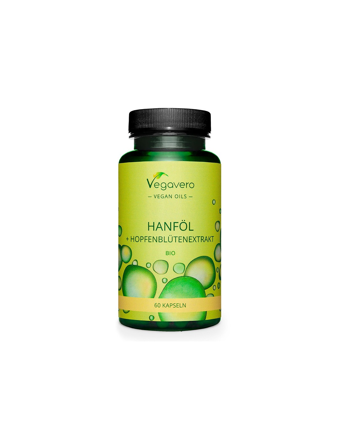 Stress et insomnie - Huile de chanvre + extrait de fleurs de houblon, 60 capsules
