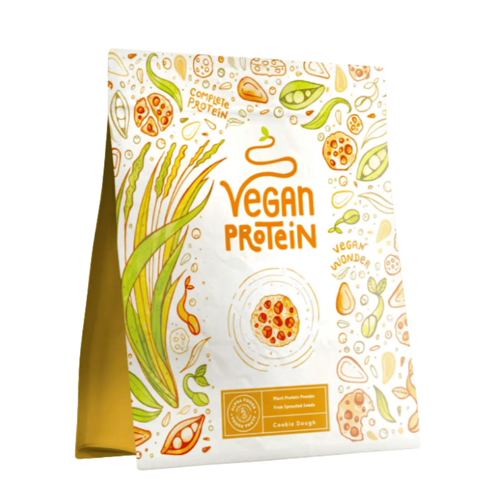 Protéine végétalienne - saveur de pâte à biscuits (600 g) par alpha aliments