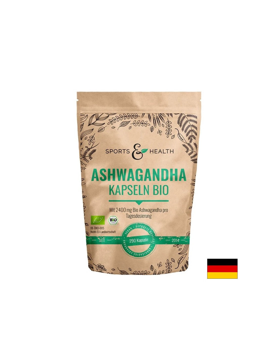 Stress et bonne humeur - Ashwagandha, 600 mg x 200 capsules