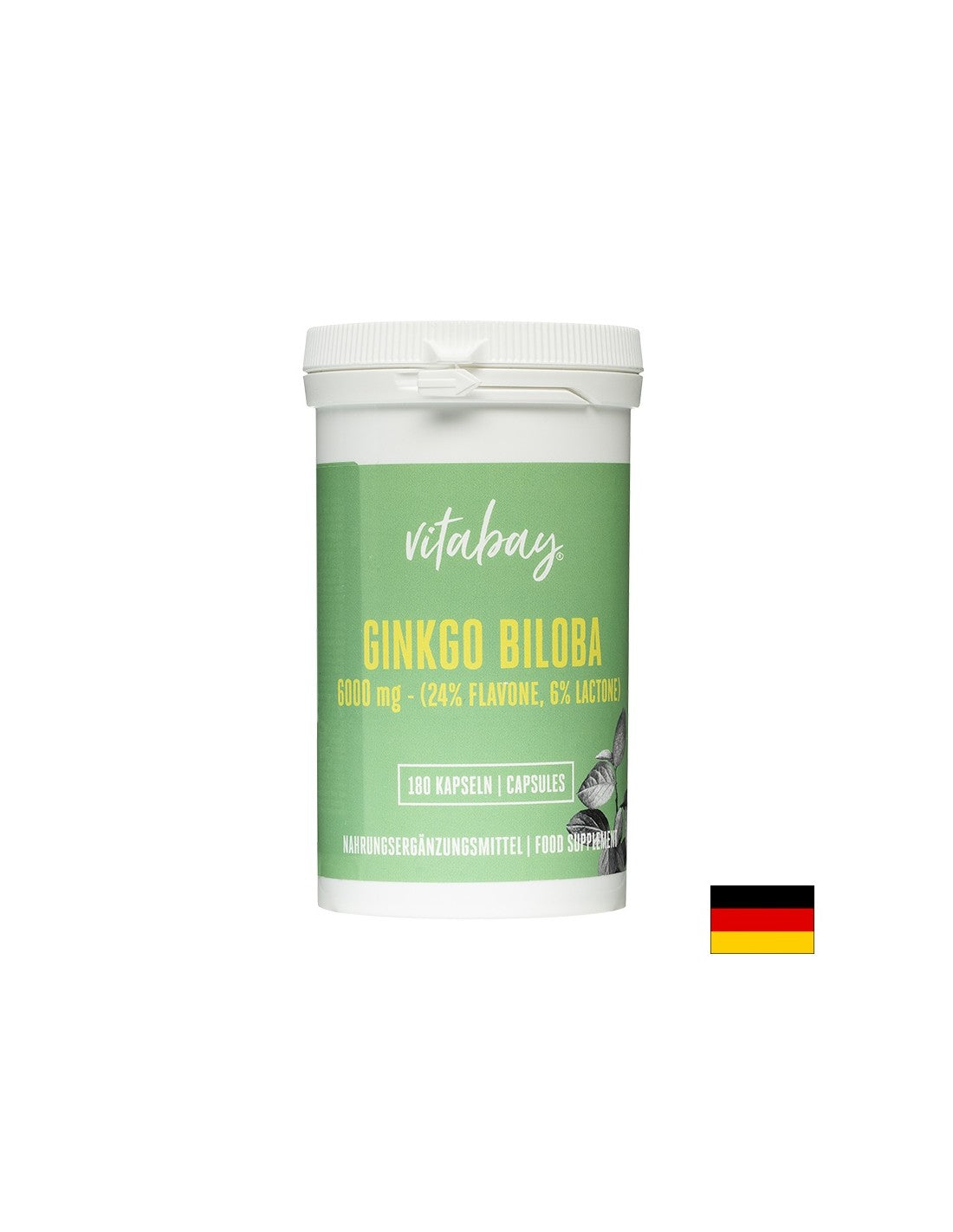 Mémoire et concentration - Ginkgo biloba, 6000 mg x 180 capsules