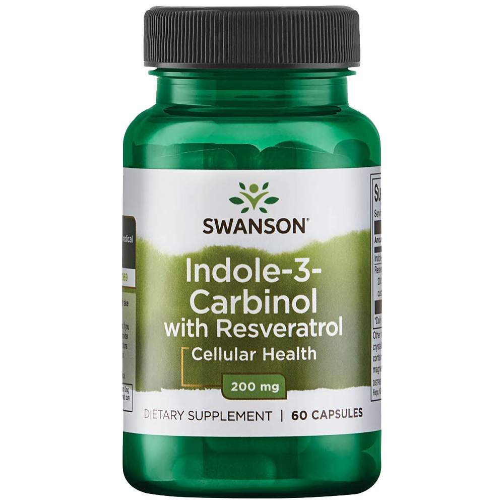 Indole-3-carbinol avec resvératrol 200 mg - 60 capsules