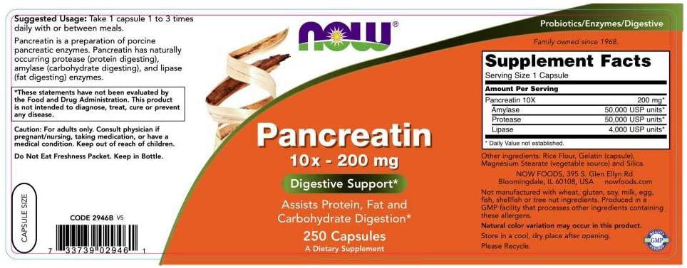 Pancréatine 2000 - 250 capsules