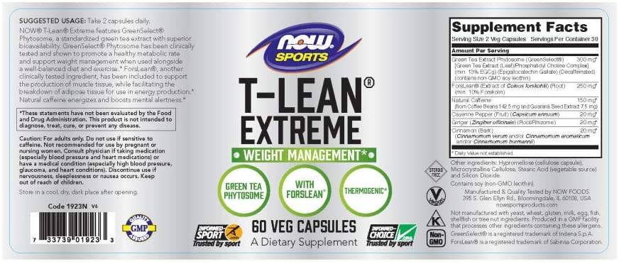 T-lean xtreme | Brûleur thermogène - 60 capsules