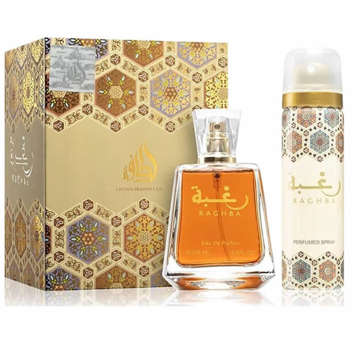 <tc>LATTAFA</tc> RAGHBA EAU DE PARFUM SPRAY 100ML + RAGHBA SPRAY PARFUMÉ 50ML