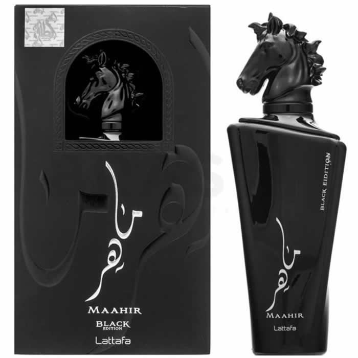 <tc>LATTAFA</tc> Eau de parfum en vaporisateur Maahir Black 100 ml