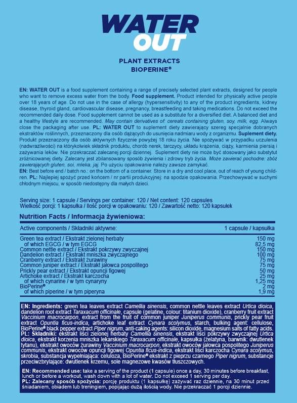 Arrosez-vous | Diurétique à base d'extrait de plante - 120 capsules