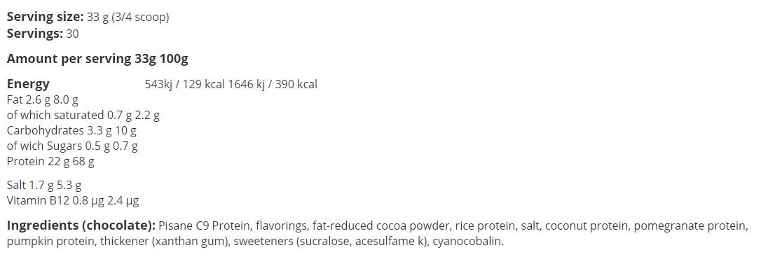 100% protéine végétalienne - 1,00 kg