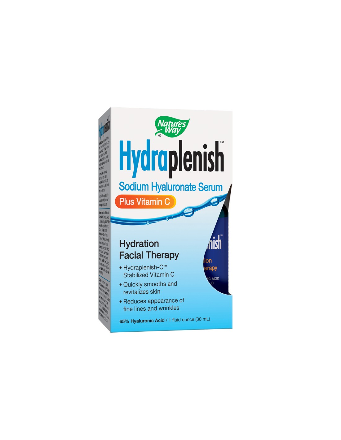 Sérum Hydraplenish ™ + vitamine C (65% d'acide hyaluronique) - sérum hyaluronate de sodium Hydraplenish ™ plus vitamine C, 30 ml