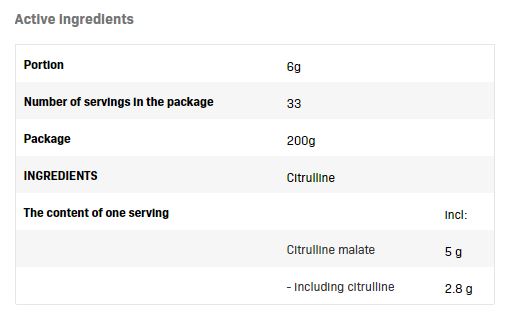 Citrulline - 0,200 kg