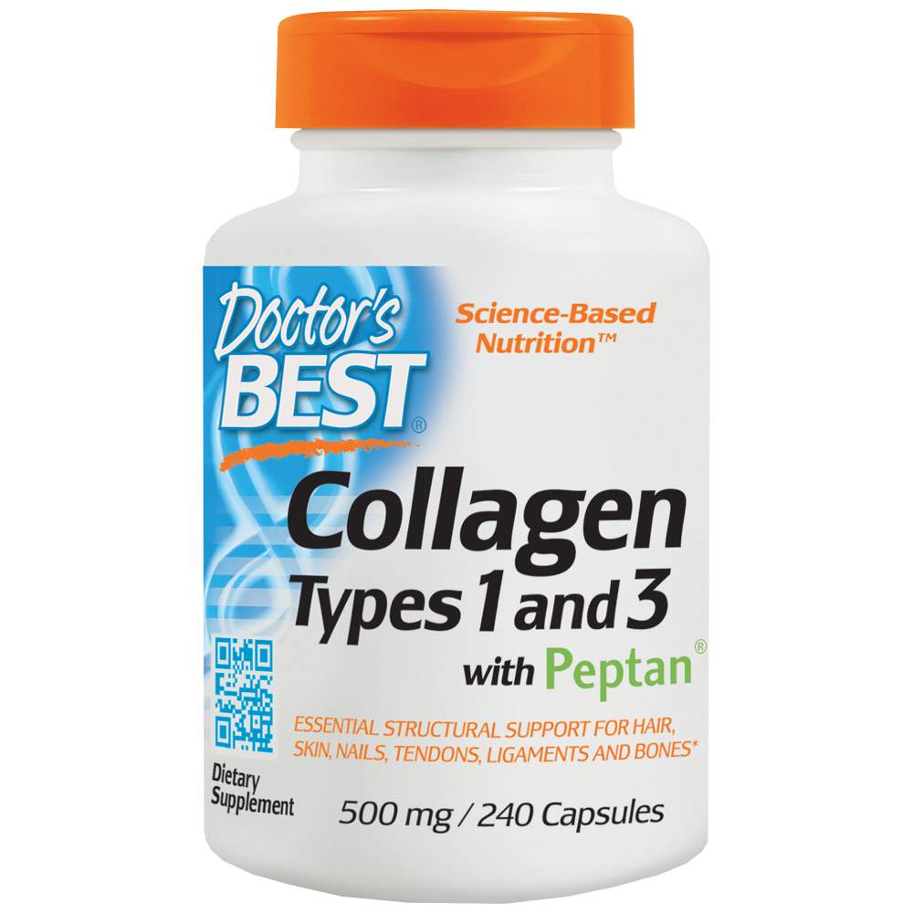 Meilleurs types de collagène 1 et 3/500 mg - 240 capsules