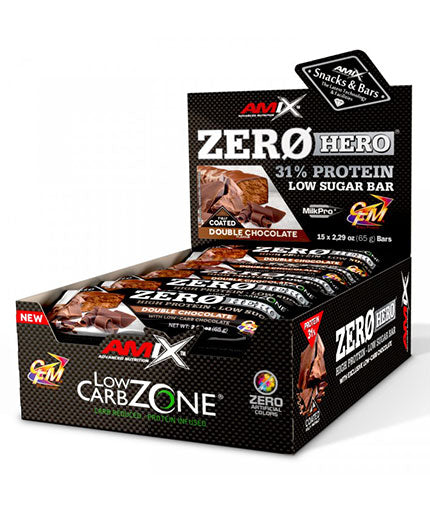 Barre de protéines zéro-héros/15x65g.