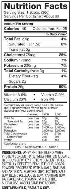 Elite 100% de lactosérum - 2170 grammes