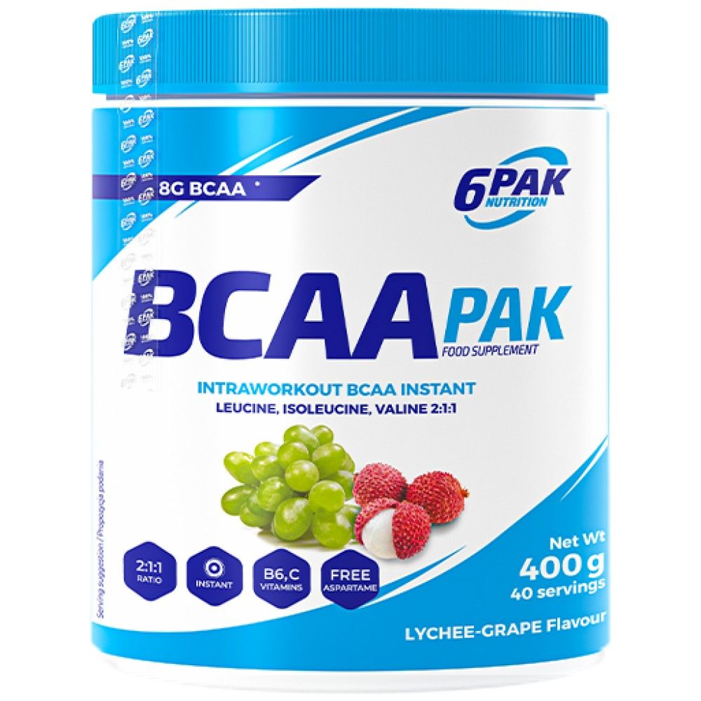 BCAA PAK 2: 1: 1 instant - 400 grammes