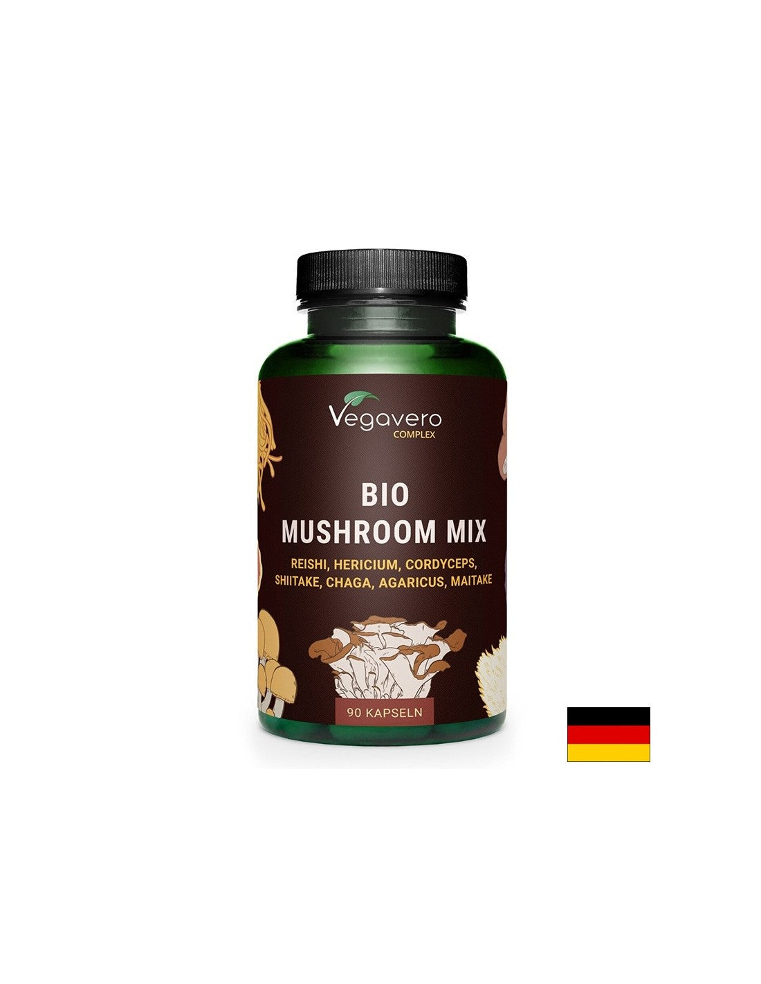 Complexe de 7 champignons pour une forte immunité, 90 capsules