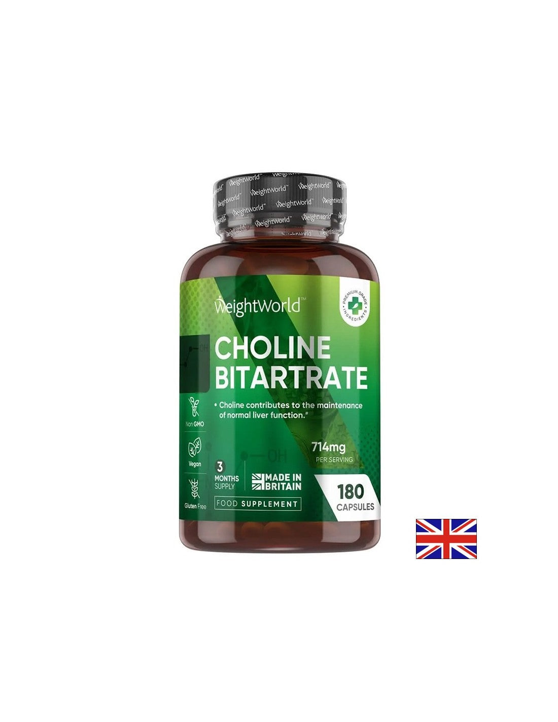 Foie - Choline (Bitartrate), 714 mg x 180 Capsules