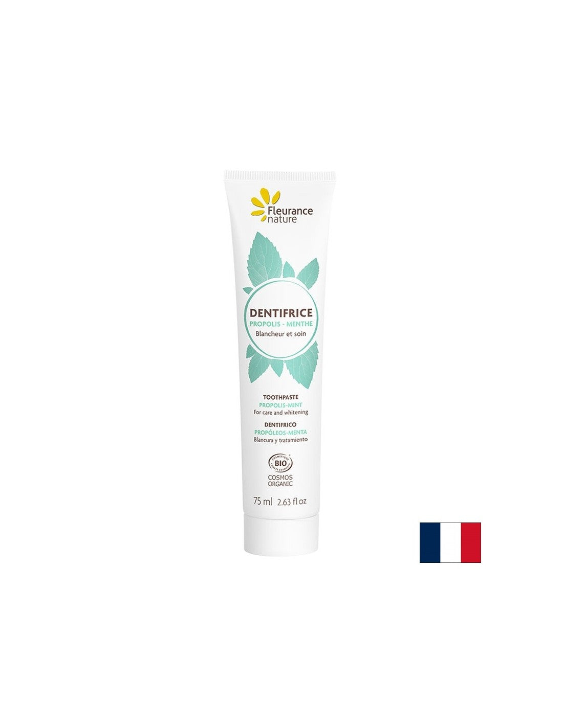Dentifrice avec menthe et bio propolis, 75 ml de nature floute