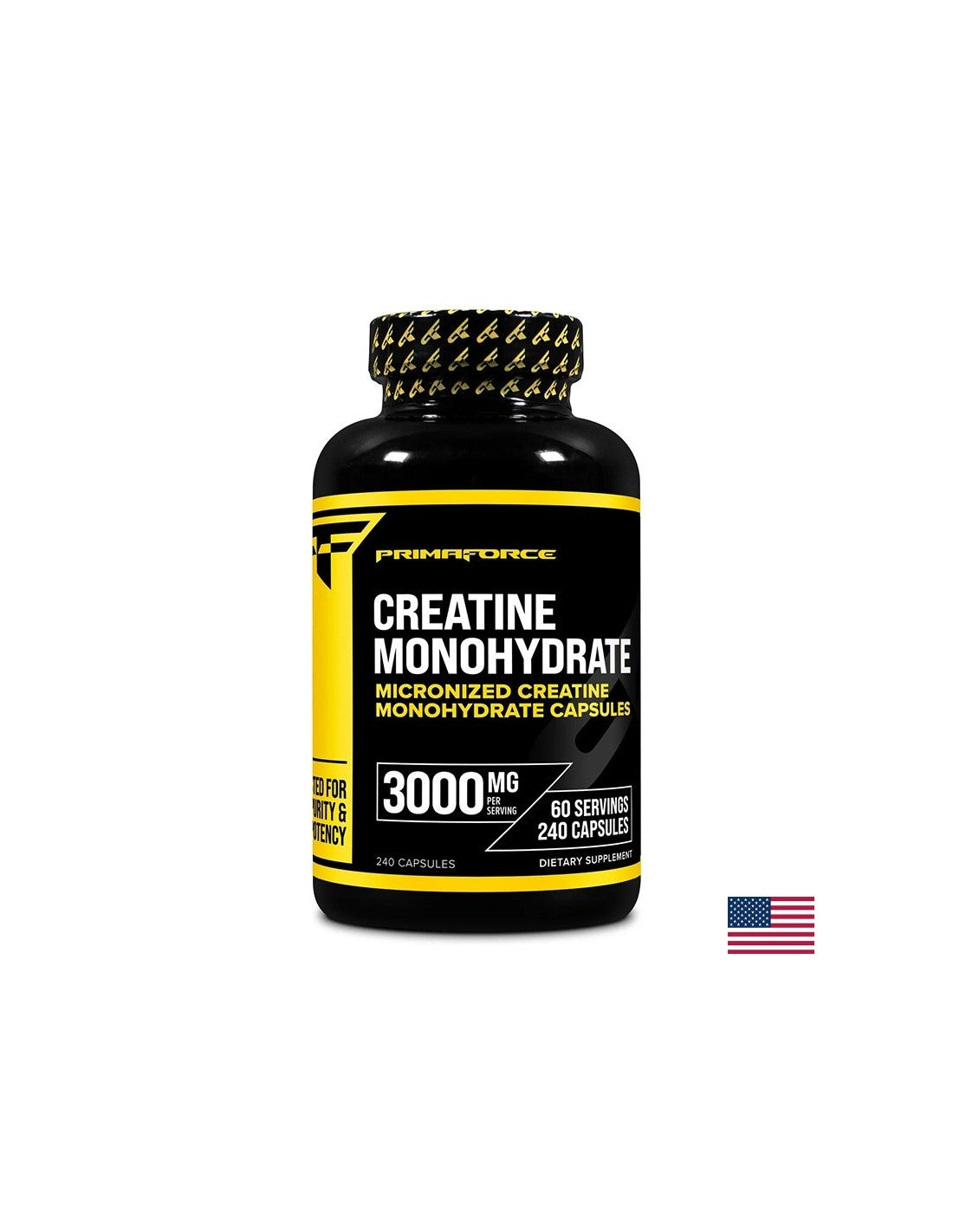 Masse musculaire - monohydrate de créatine, 750 mg x 240 capsules