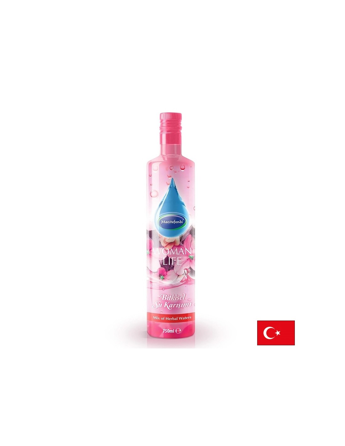 Eau aromatique à base de plantes pour femmes - santé hormonale, 750 ml, 15 doses