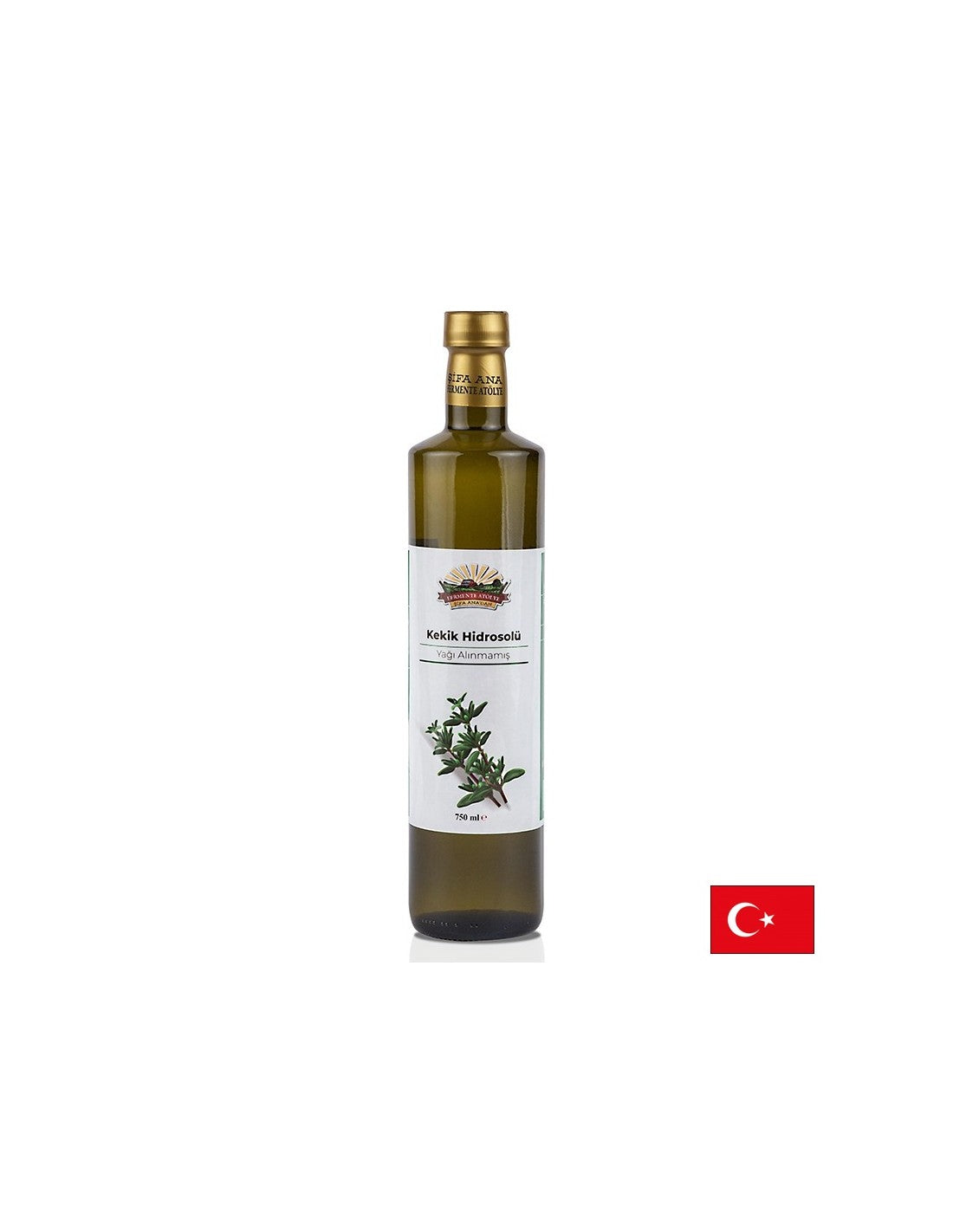 Hydrosol de thym (eau florale) - Soins de peau et respiratoire, 750 ml