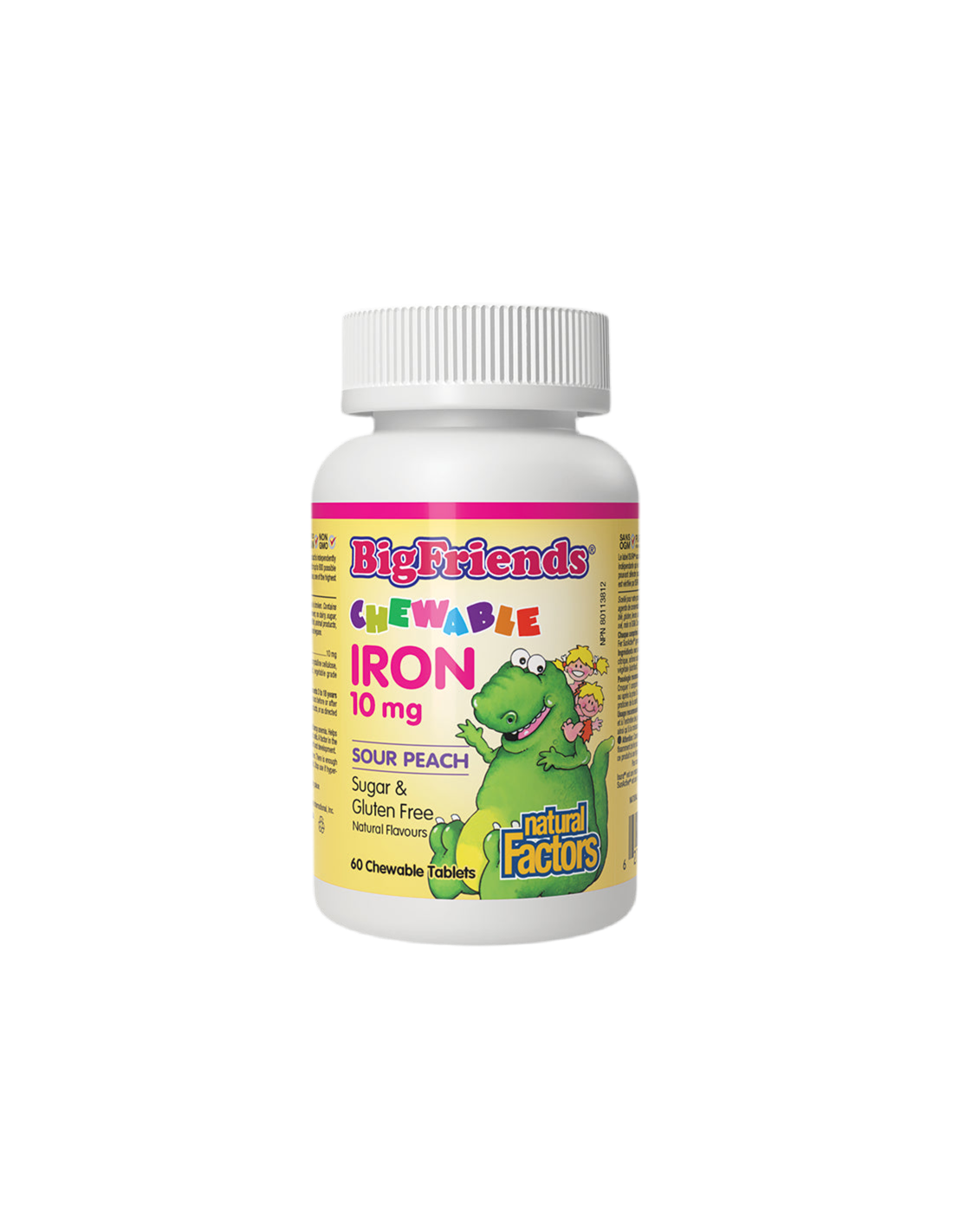 Big Friends® Chewable Iron 10 mg - 60 Chewable Tablets - Nutra Best Europe