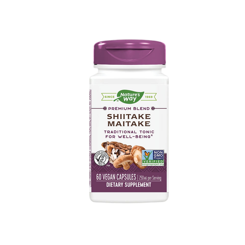 Shiitake et Maitake 250 mg - 60 capsules