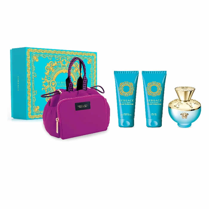 <tc>VERSACE</tc> Dylan Torquoise Eau De Toilette Vaporisateur 100 ml Coffret 4 Pièces