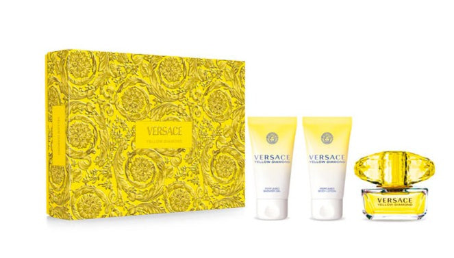 <tc>VERSACE</tc> Coffret Diamant Jaune 3 Pièces