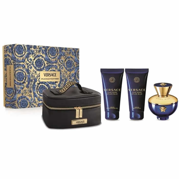 <tc>VERSACE</tc> Pour Femme Dylan Blue Eau De Parfum Vaporisateur 100 ml Coffret 3 Pièces