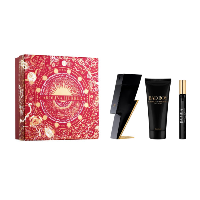 <tc>CAROLINA HERRERA</tc> Eau de toilette en vaporisateur Bad Boy 100 ml, coffret 3 pièces 2023